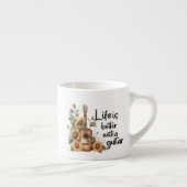 ひまわりカスタマイズ付きネームギター エスプレッソカップ (右)