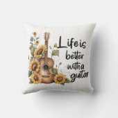 ひまわりカスタマイズ付きネームギター クッション (裏面)