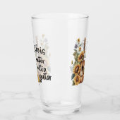 ひまわりカスタマイズ付きネームギター タンブラーグラス (左)