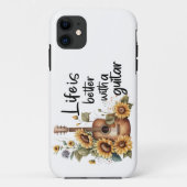 ひまわりカスタマイズ付きネームギター Case-Mate iPhoneケース (裏面)