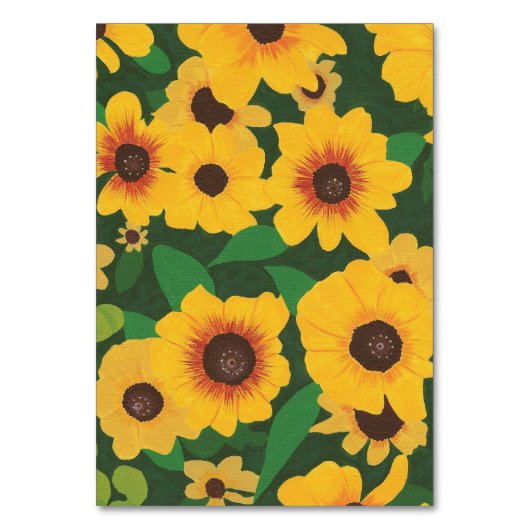 ひまわりカスタムフローラの読フラッシュカード テーブルナンバー (正面)