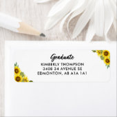 ひまわりカスタムフローラモダン卒業 ラベル (インサイチュ)