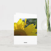 ひまわりカスタムメッセージ 静穏であれ カード (裏面)