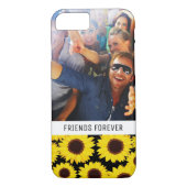 ひまわりカスタム付き文字写真の背景 Case-Mate iPhoneケース (裏面)