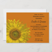 ひまわりカップル ウェディングシャワー 招待状 (正面)