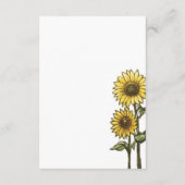 ひまわりカップル エンクロージャーカード (裏面)