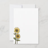 ひまわりカップル 出欠カード (裏面)