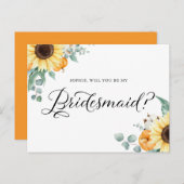 ひまわりカボチャは私の花嫁カードになる ポストカード (正面/裏面)