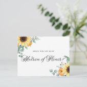 ひまわりカボチャ名誉カードの私のマトロン ポストカード (スタンド正面)