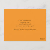 ひまわりカボチャ私のジュニアブリーズメイドカード ポストカード (裏面)