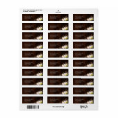 ひまわりカボチャ秋の結婚式 ラベル (フルシート)