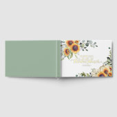 ひまわりカボチャ秋ブライダルシャワー ゲストブック (全面)