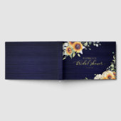 ひまわりカボチャ秋ブライダルシャワー ゲストブック (全面)