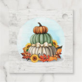 ひまわりカボチャ素朴ンカルボードフ結婚ァームズ フェイバータグ (裏面)