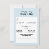 ひまわりカボチャ素朴ンカントリーファーム秋の結婚式 出欠カード (裏面)