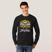 ひまわりカメラストーリーテリング写真カメラマ Tシャツ (正面フル)