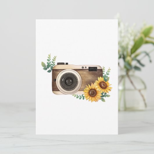 ひまわりカメラ 招待状 (スタンド正面)