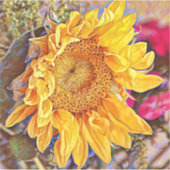 ひまわりカラフルアートラージシール シール (正面)