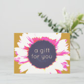 ひまわりカラフルフローラギフト券 (スタンド正面)