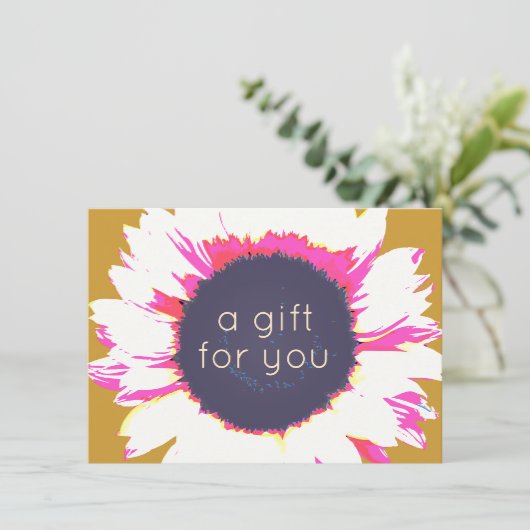 ひまわりカラフルフローラギフト券 (スタンド正面)