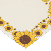 ひまわりカラフルプリントレール ショートテーブルランナー (コーナー)