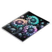 ひまわりカラフル花2ノートブック ノートブック (左側)