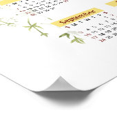 ひまわりカレンダー 2023、カレンダー年間 ポスター (角)