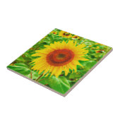 ひまわりカントリーイエローグリーンサマーフローラ タイル (側面)