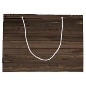 ひまわりカントリーウッドメイソン結婚の瓶 ラージペーパーバッグ (裏面)