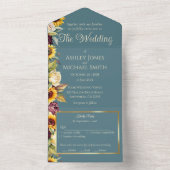 ひまわりカントリーエレガンス オールインワン招待状 (内側)