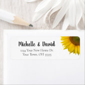 ひまわりカントリー結婚フローラ差出人住所 ラベル (インサイチュ)