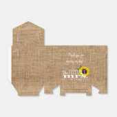 ひまわりカントリー・ラップの特典 |ブライダルシャワー フェイバーボックス (折り畳みなし)