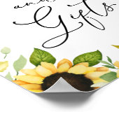 ひまわりカードとギフトサイン ポスター (角)