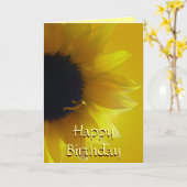 ひまわりカードイエローフラワー誕生日カード カード (黄色い花)