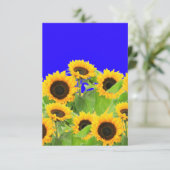 ひまわりカードウクライナ国旗の色 出欠カード (スタンド正面)