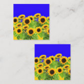 ひまわりカードウクライナ国旗の色 – 自由 ノートカード (正面/裏面)