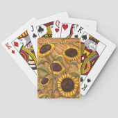 ひまわりカードカスタムフラワーアートトランプ トランプ (裏面)