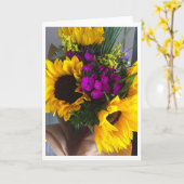 ひまわりカード カード (黄色い花)