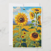 ひまわりカードAの陽気なメモ シーズンカード (正面)