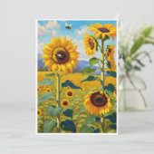 ひまわりカードAの陽気なメモ シーズンカード (スタンド正面)