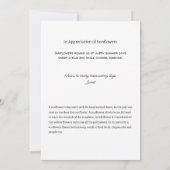 ひまわりカードAの陽気なメモ シーズンカード (裏面)