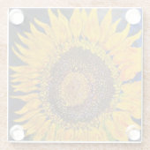 ひまわりガラスのコースター ガラスコースター (裏面)