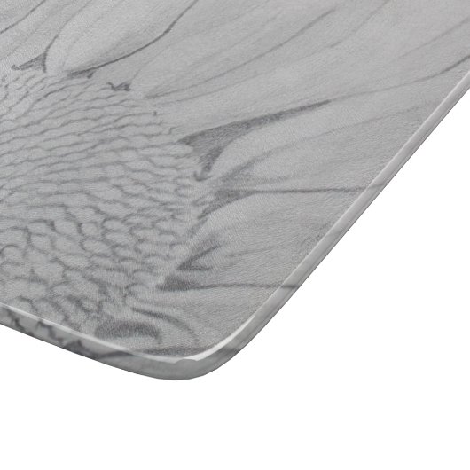 ひまわりガラスの切断板 カッティングボード (角)