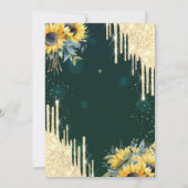 ひまわりガラスドリップスブランチ&バブリー 招待状 (裏面)