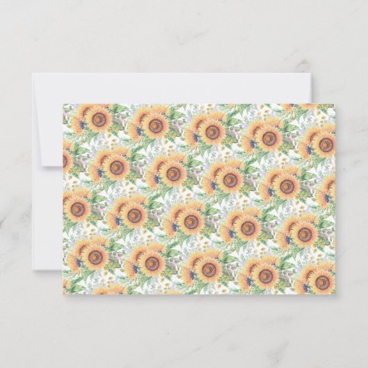 ひまわりガーデンデイトナイトアイディアカード 招待状 (裏面)