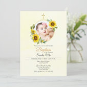 ひまわりガーデンバプテスマ招待状 招待状 (スタンド正面)