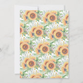 ひまわりガーデンバースデーパーティーへの招待 招待状 (裏面)