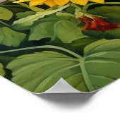 ひまわりガーデンバードハウズブルーバード ポスター (角)