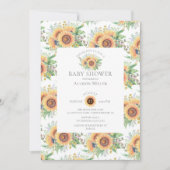 ひまわりガーデンフローラベビーシャワー招待状 招待状 (正面)