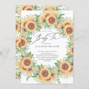 ひまわりガーデンフローラベビーティー招待状 招待状
